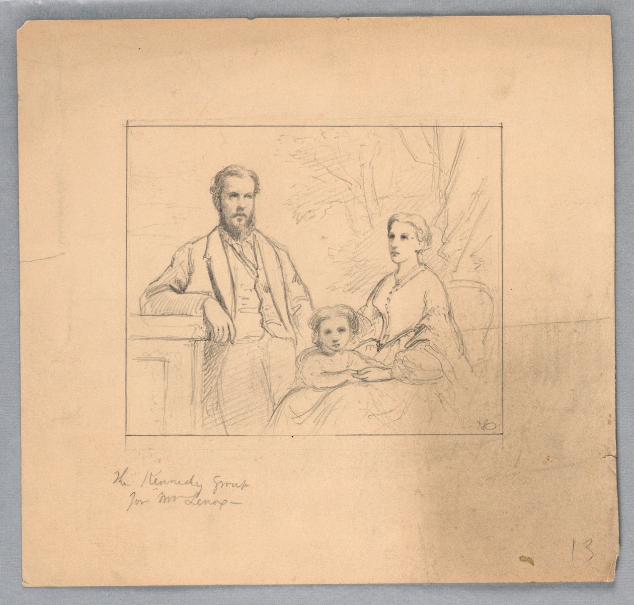Dibujo, Estudio para "Tiziano mostrando, 1872 de Daniel Huntington