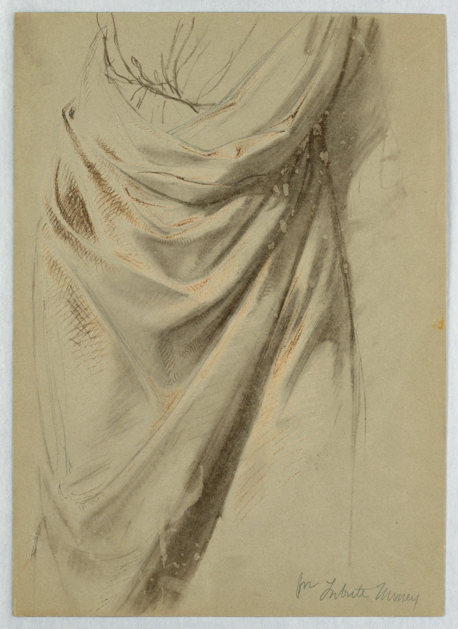 Dibujo, Estudio para "Tribute Money", 1852 de Daniel Huntington
