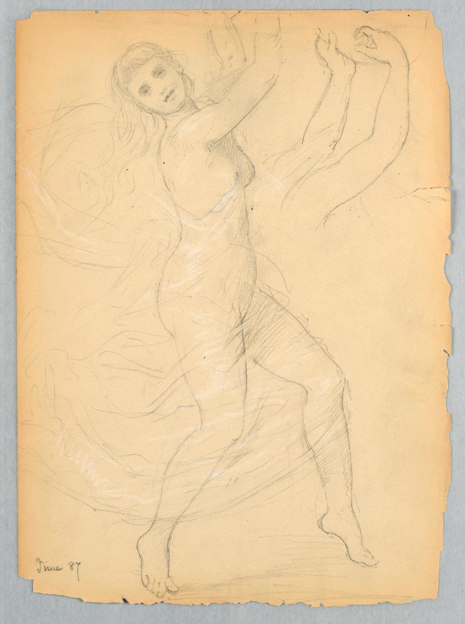 Dibujo, Estudio para el Ac Nacional, junio de 1868 de Daniel Huntington