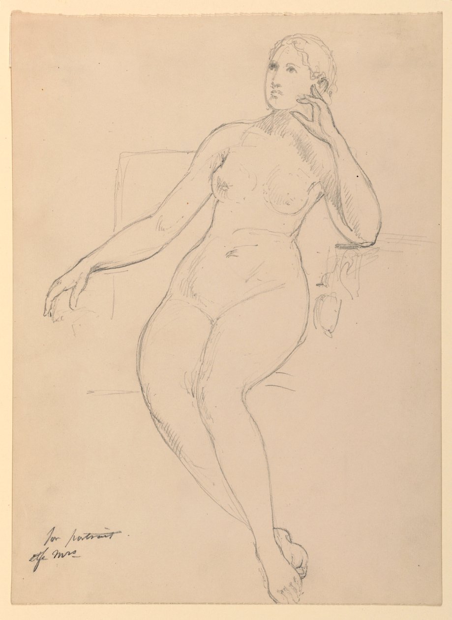 Desnudo femenino sentado de Daniel Huntington