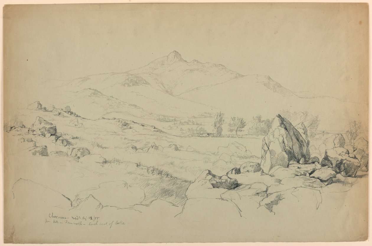Monte Chocorua desde la colina cerca de Tamworth, suroeste del lago de Daniel Huntington