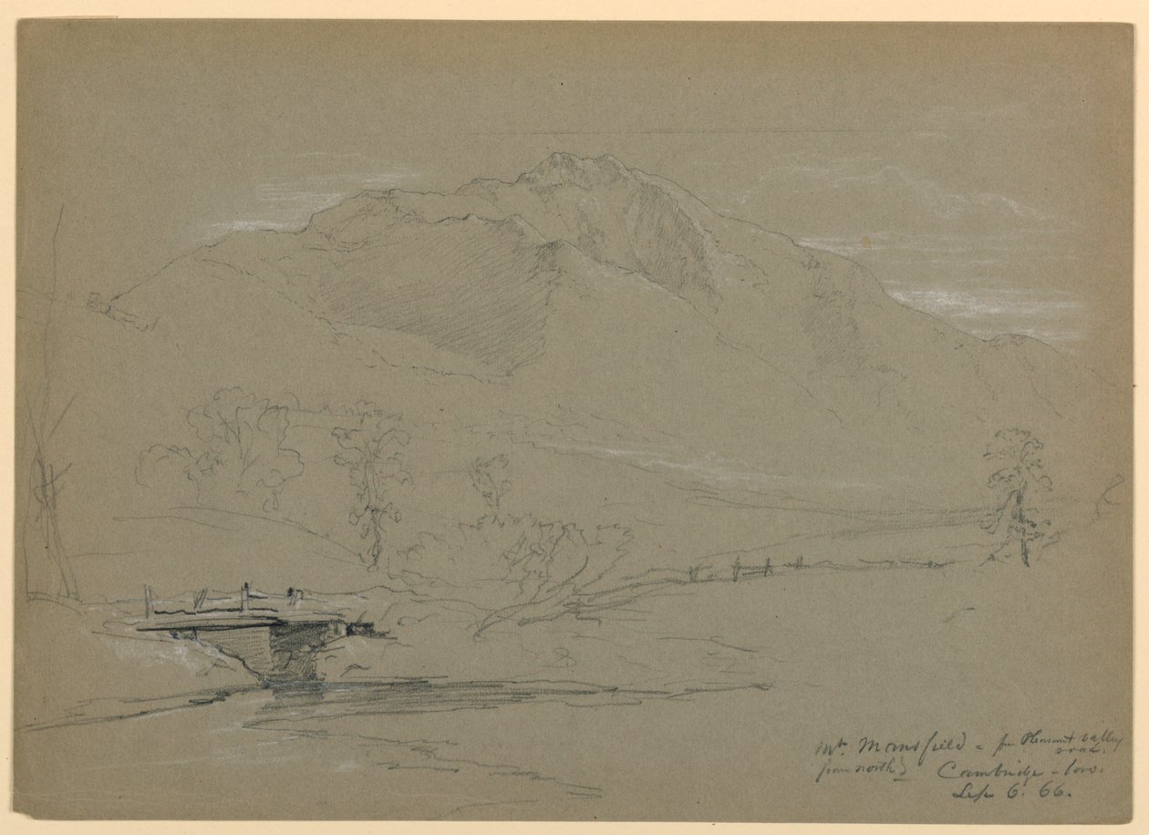 Monte Mansfield desde Pleasant Valley Road, Cambridge, Vermont de Daniel Huntington