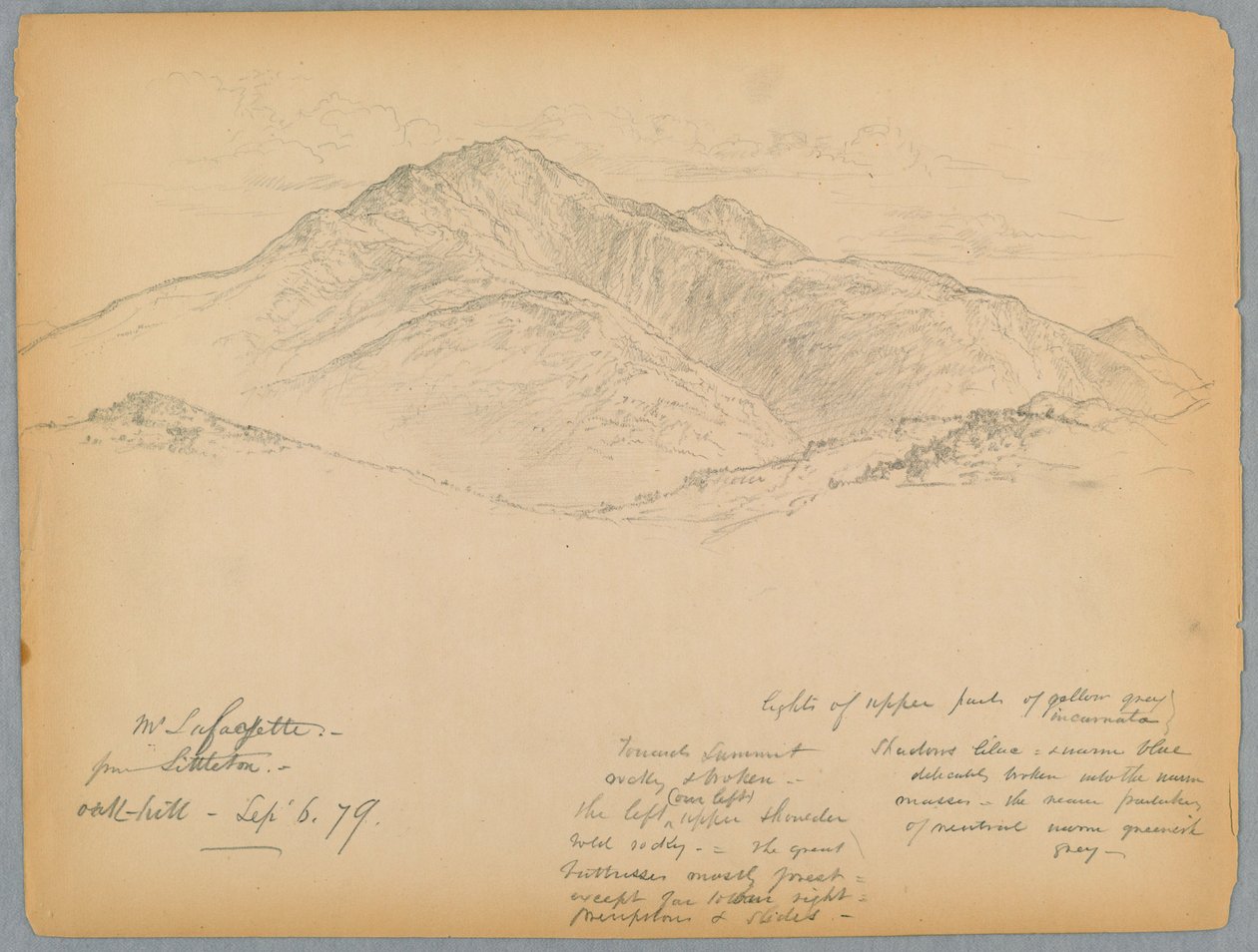 Monte Lafayette desde Oak Hill, Littleton, New Hampshire de Daniel Huntington