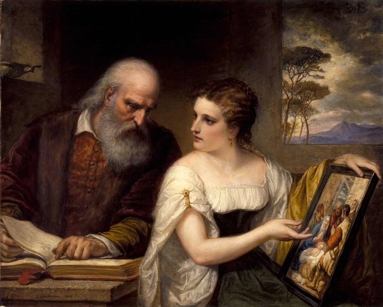 Filosofía y arte cristiano de Daniel Huntington