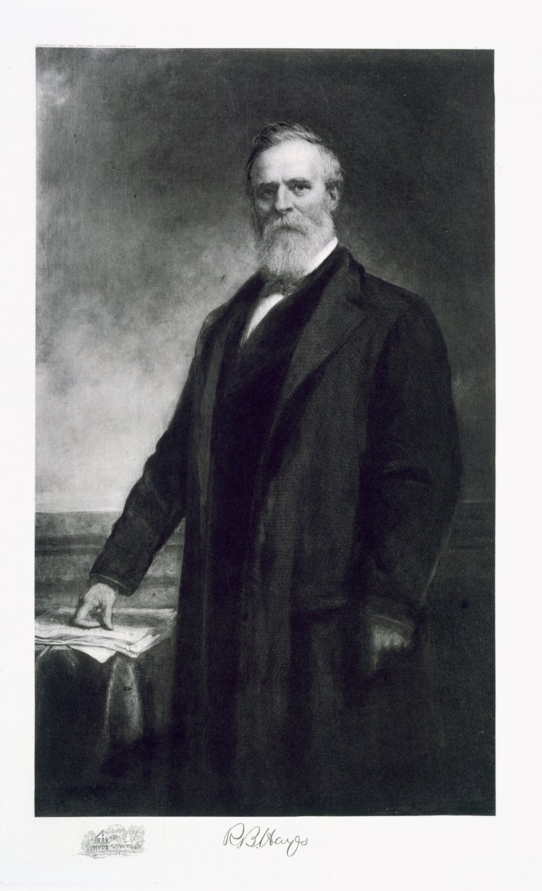 Rutherford B. Hayes, 19º Presidente de los Estados Unidos de América, pub. 1901 de Daniel Huntington