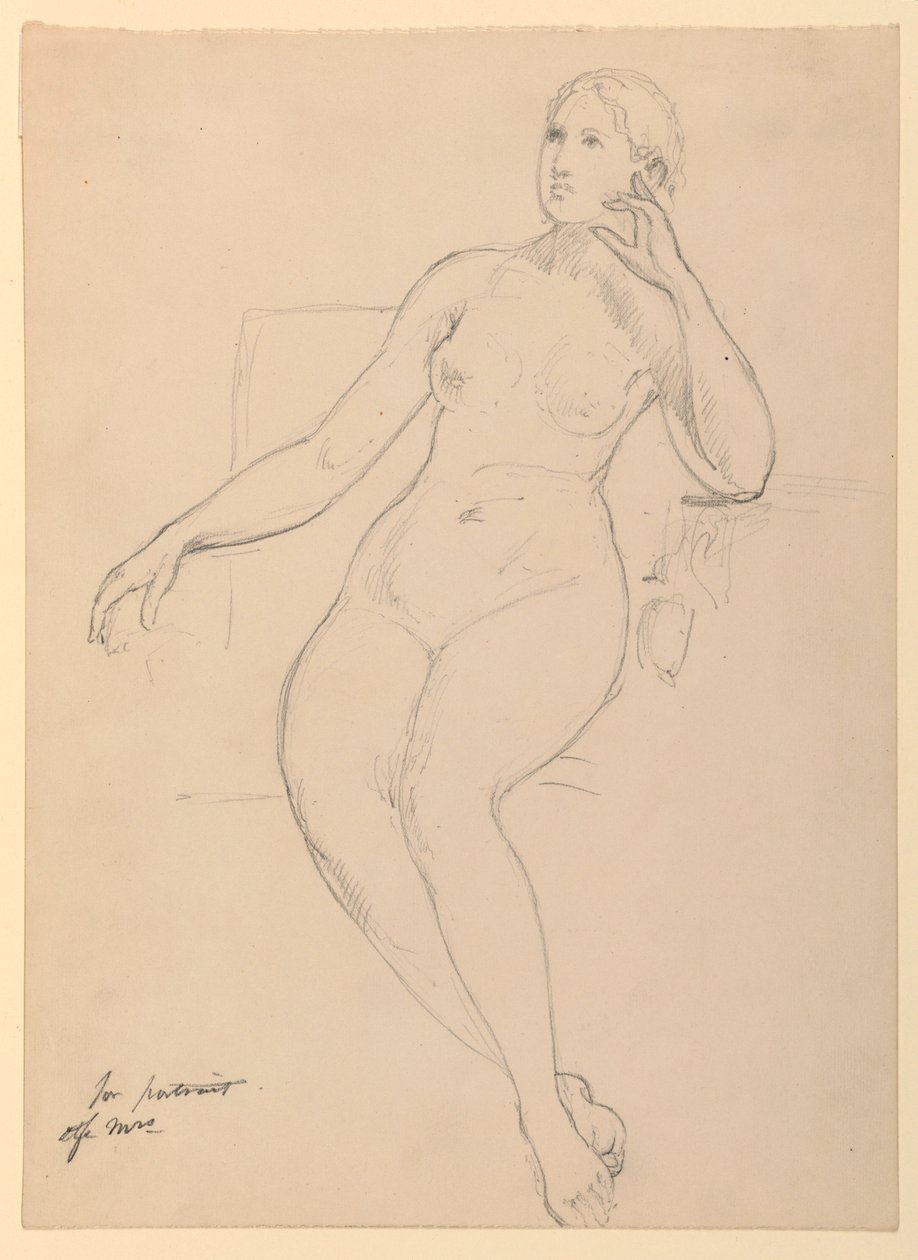 Desnudo femenino sentado de Daniel Huntington