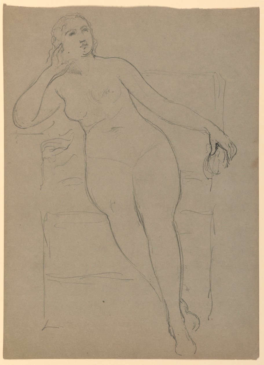 Desnudo femenino sentado de Daniel Huntington