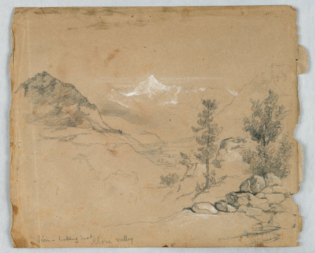 Sion, mirando al este, Valle del Ródano de Daniel Huntington