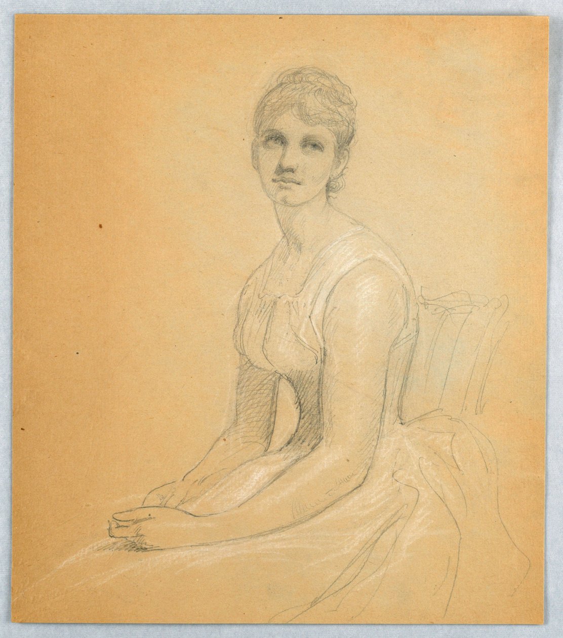 Boceto para retrato de una mujer de Daniel Huntington