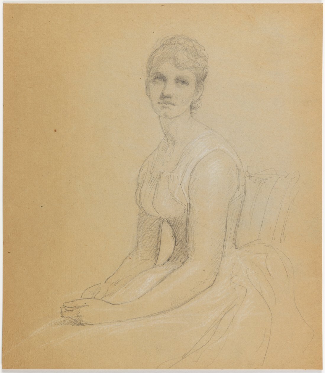 Boceto para Retrato de mujer de Daniel Huntington