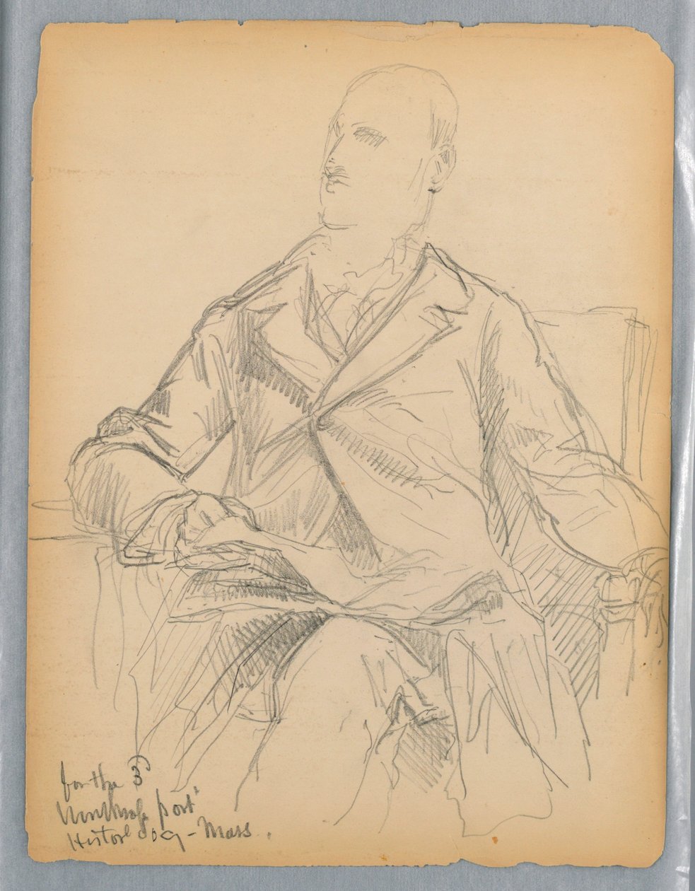 Bocetos para el retrato del Sr. Winthrop para la Sociedad Histórica, Mass. de Daniel Huntington