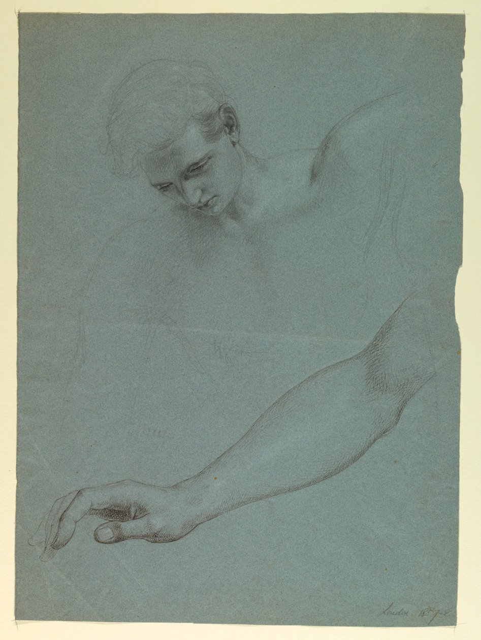 Estudios para ángel en "El sueño de la misericordia" de Daniel Huntington
