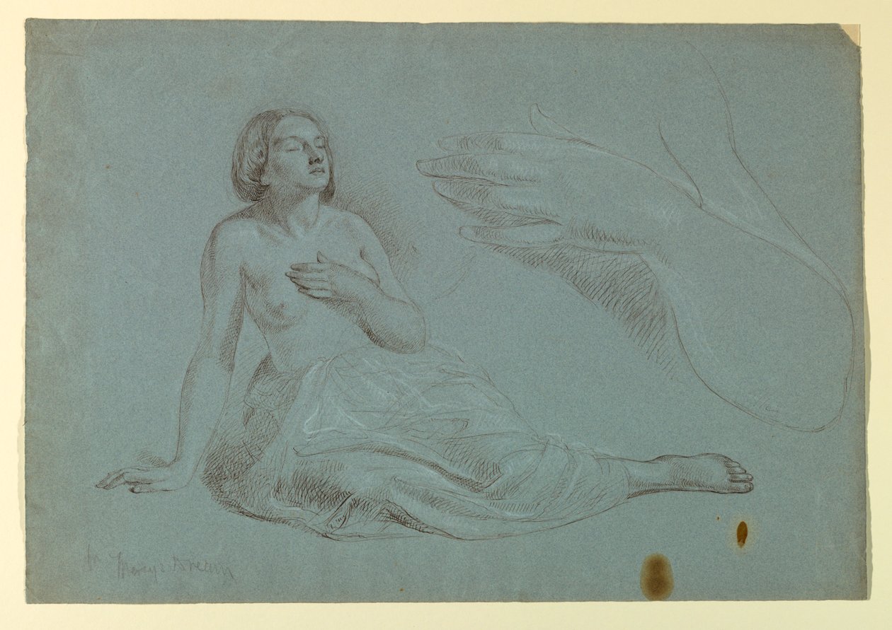 Estudio para "El sueño de la misericordia" de Daniel Huntington