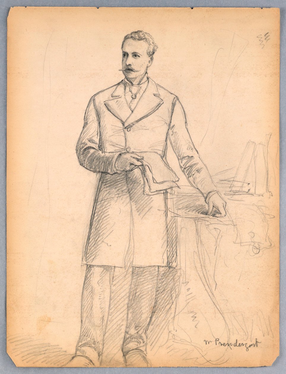 Estudio para retrato de James Prendergast de Daniel Huntington