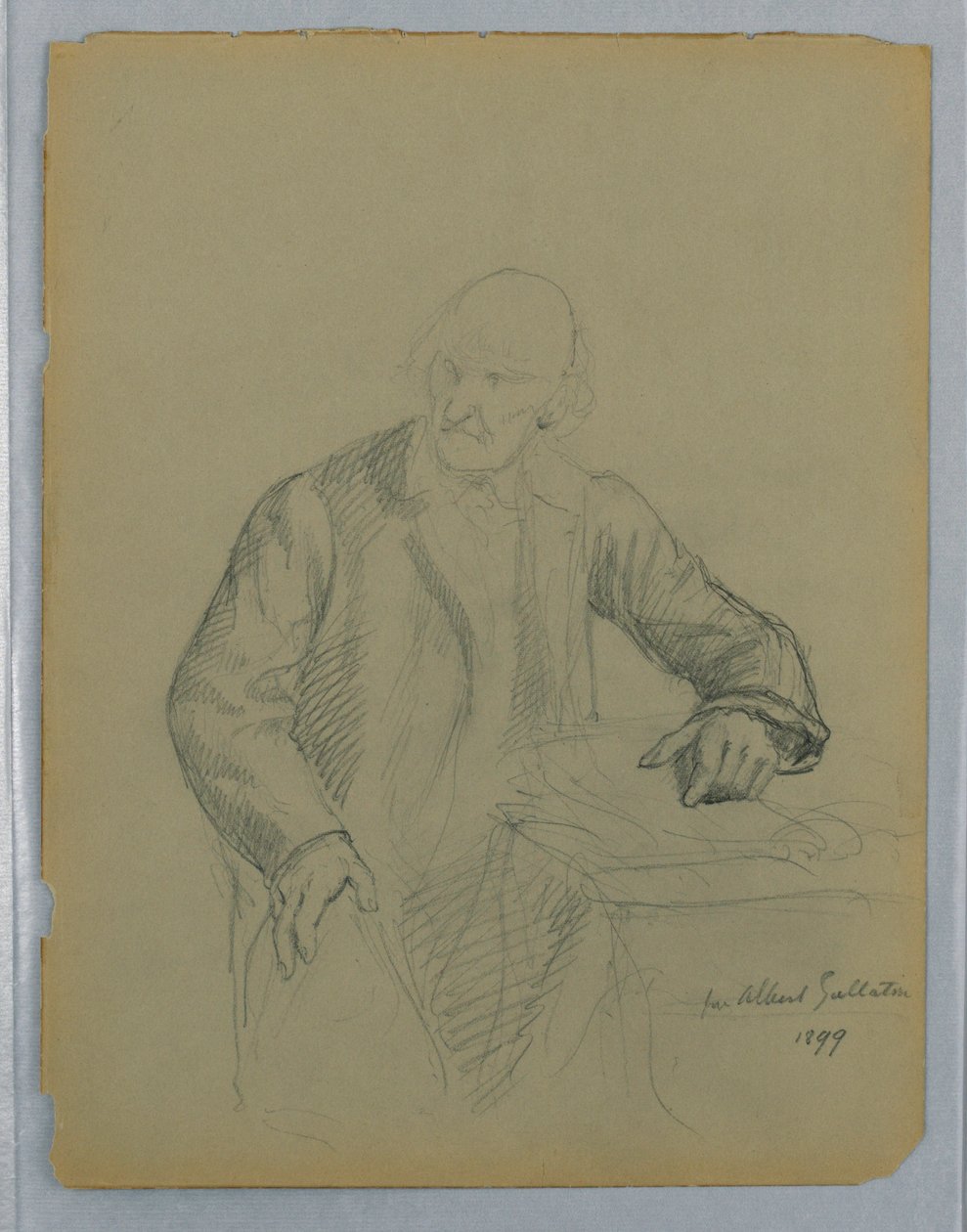 Estudio para un Retrato de Albert Gallatin, Sentado de Daniel Huntington
