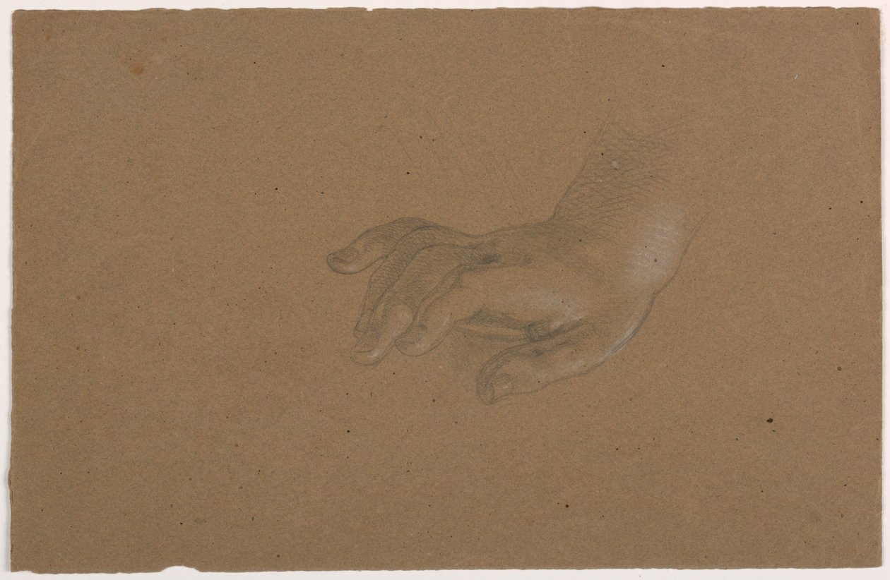 Estudio de una mano derecha de Daniel Huntington