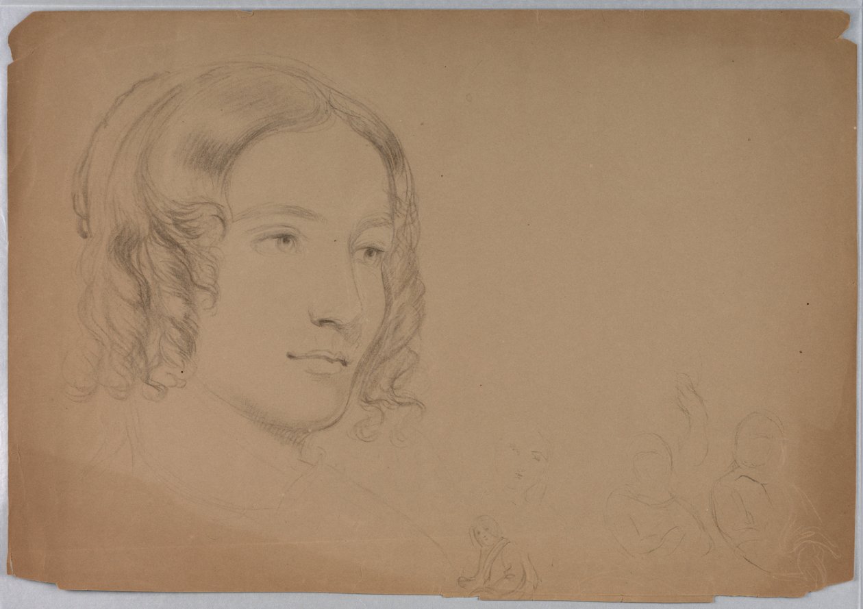Estudio de la Cabeza de una Mujer de Daniel Huntington