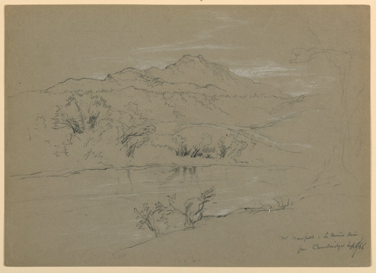 Vista del Monte Mansfield desde Cambridge, Vermont de Daniel Huntington