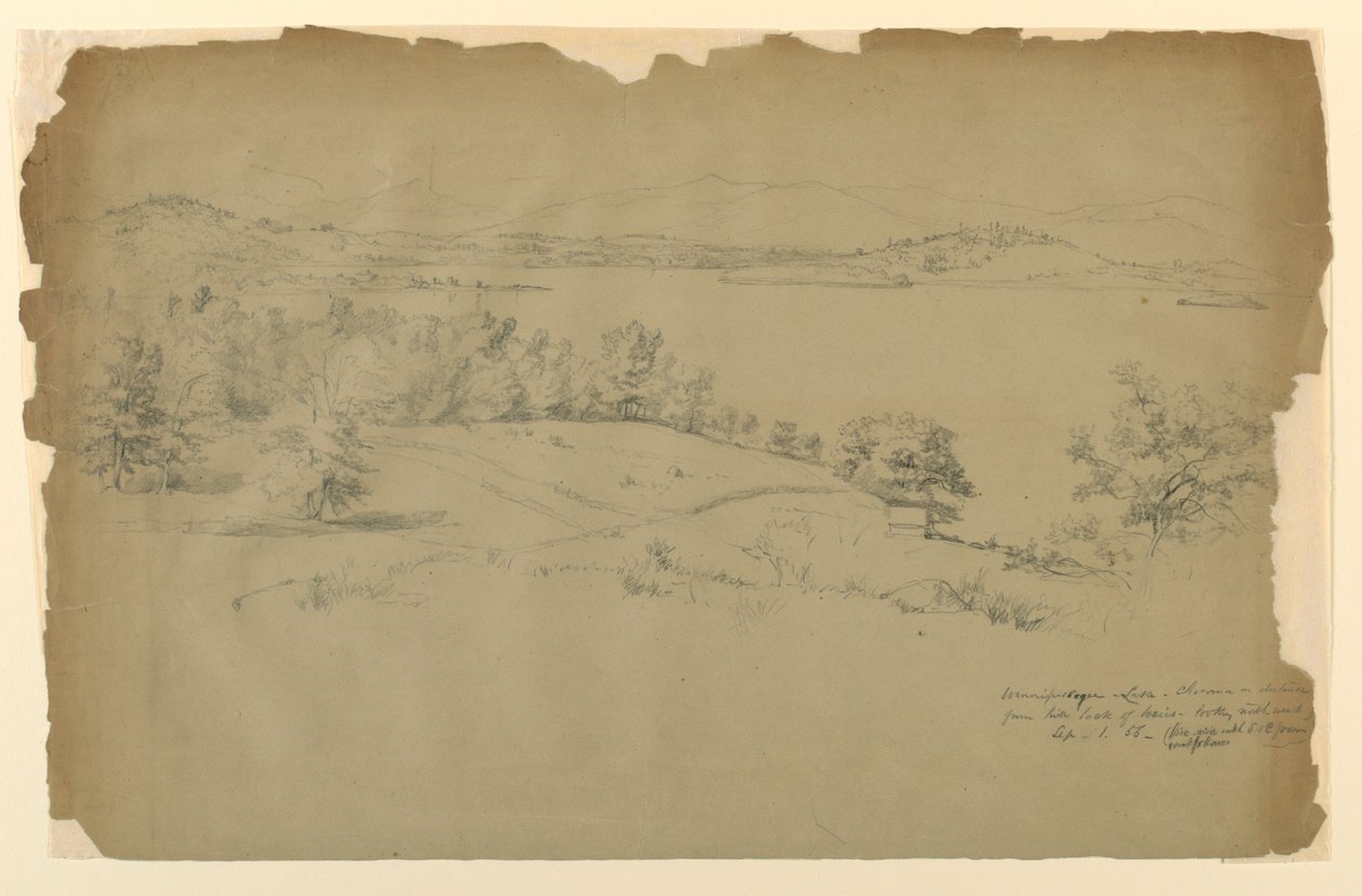 Lago Winnipesaukee, Chocorua en la distancia de Daniel Huntington