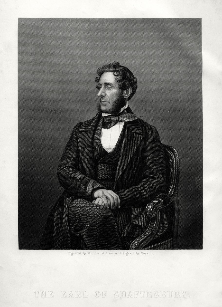 Anthony Ashley Cooper, 7º Conde de Shaftesbury, filántropo inglés, c1880 de Daniel John Pound