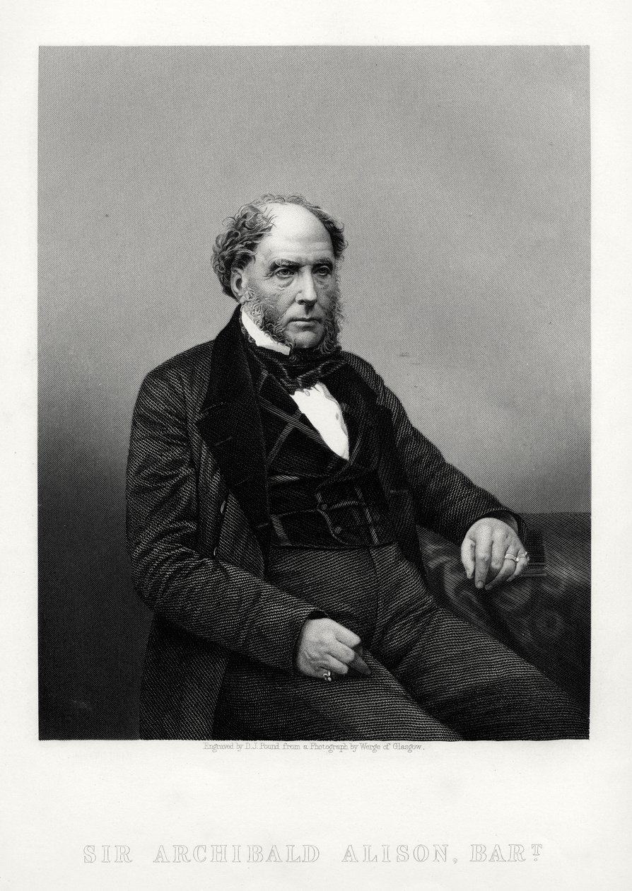 Archibald Alison, escritor didáctico y filosófico escocés, c1880 de Daniel John Pound