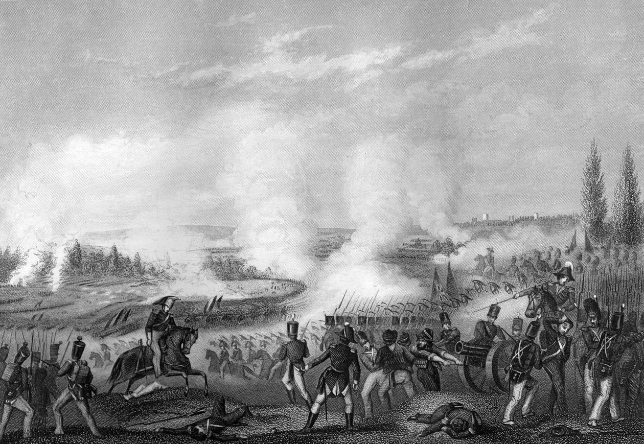Batalla de Talavera, España, 27-28 de julio de 1809, c. 1857 de Daniel John Pound