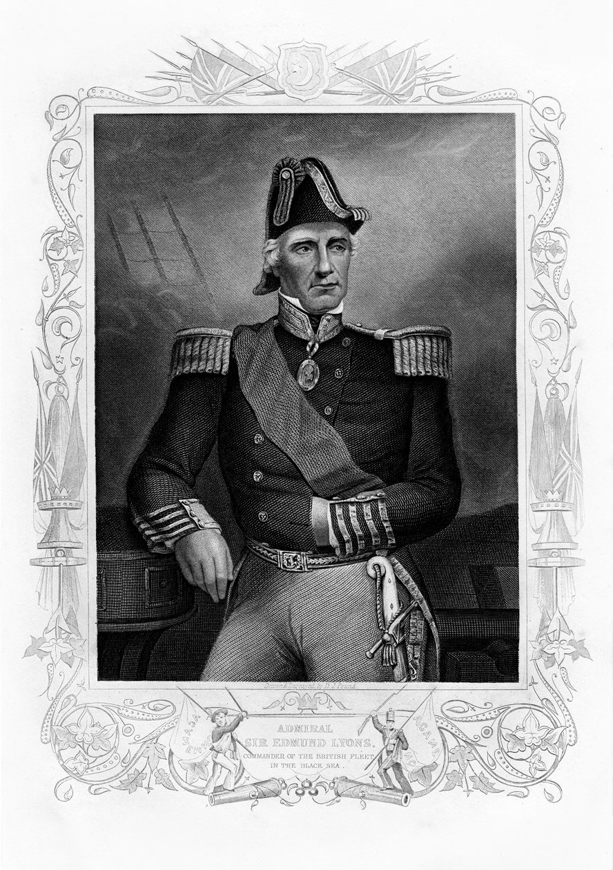 Edmund Lyons, 1er Barón Lyons, Comandante de la Flota del Mar Negro, siglo XIX de Daniel John Pound