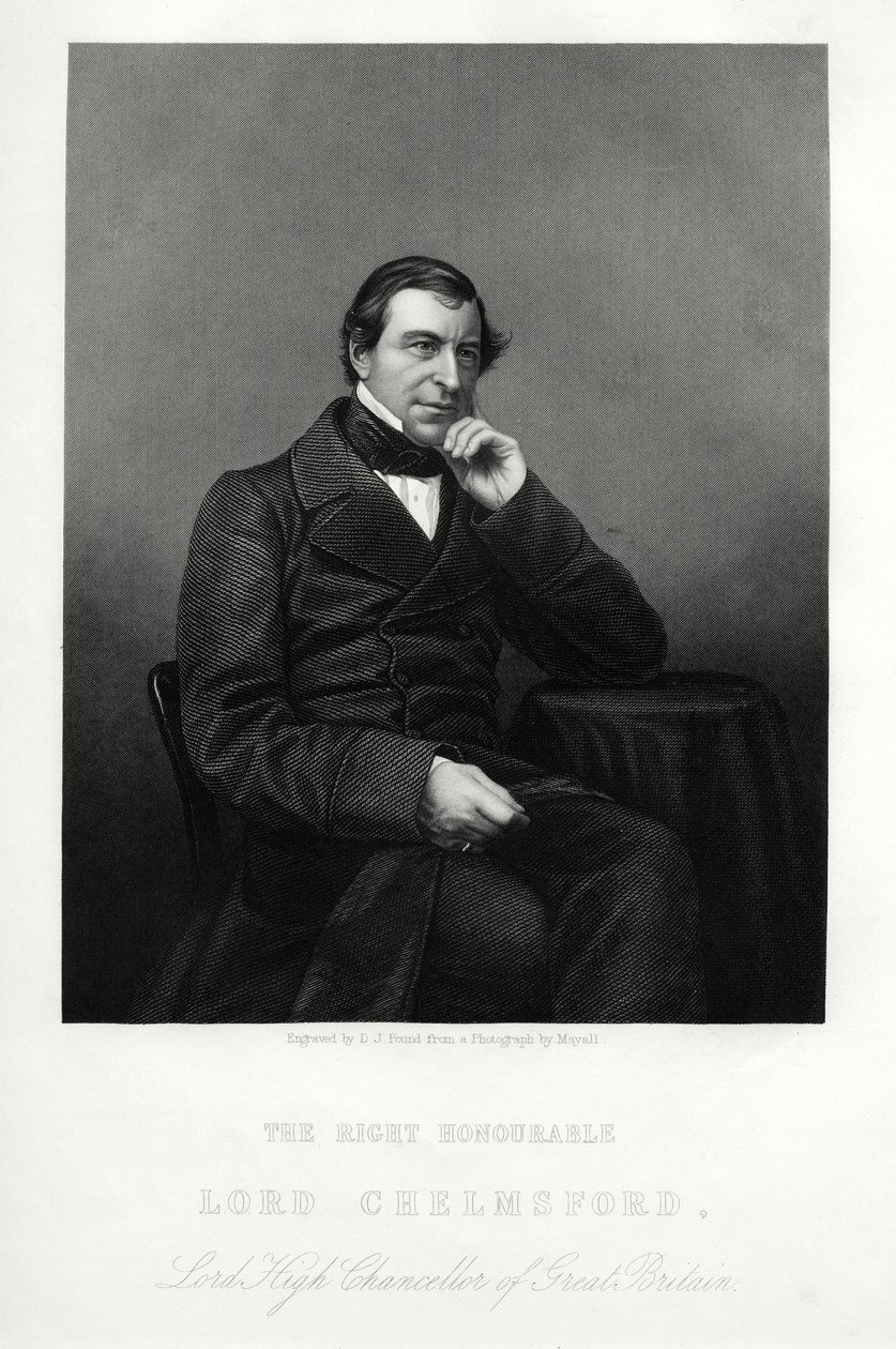 Frederic Thesiger, 1er Barón Chelmsford, jurista y político inglés, c. 1880 de Daniel John Pound