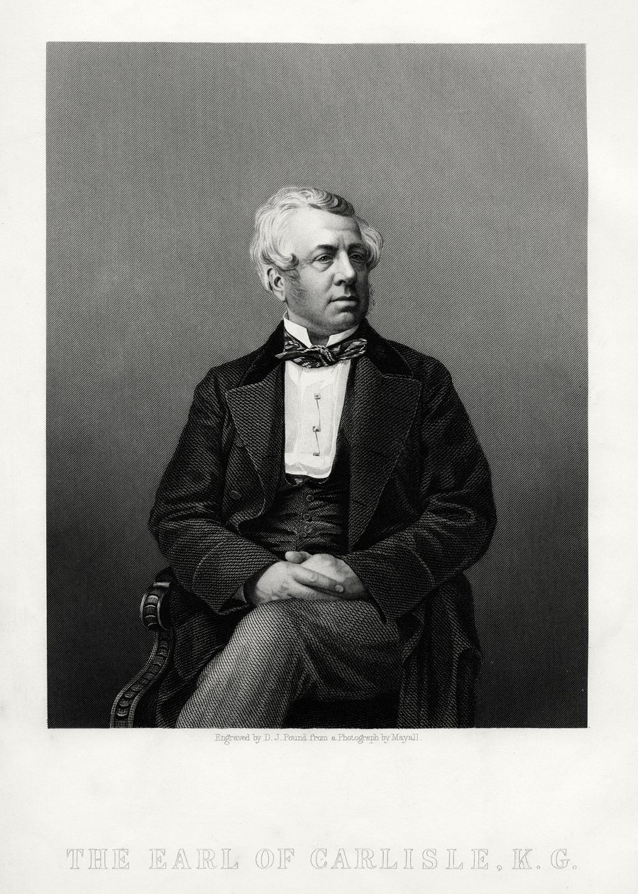 George William Frederick Howard, 7º Conde de Carlisle, político y estadista británico, c1880 de Daniel John Pound
