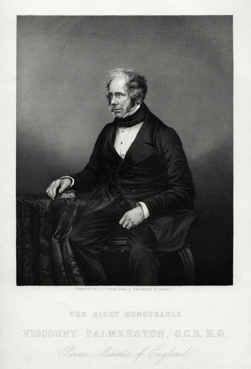 Henry John Temple, 3er Vizconde Palmerston, estadista británico, c1880 de Daniel John Pound