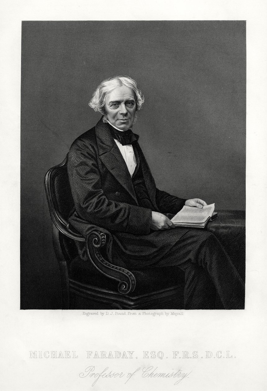 Michael Faraday, científico británico, c. 1880 de Daniel John Pound