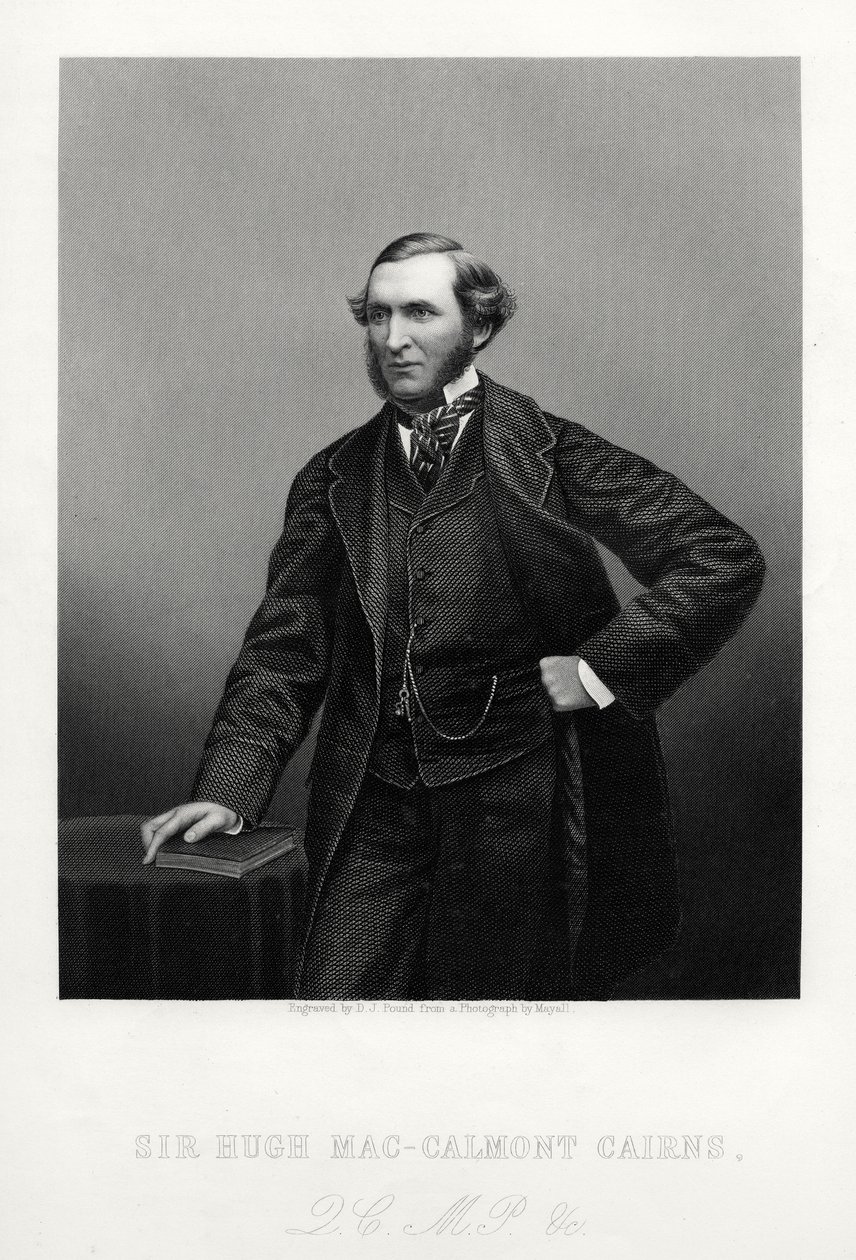 Sir Hugh Mac-Calmont Cairns, estadista británico, c1880 de Daniel John Pound