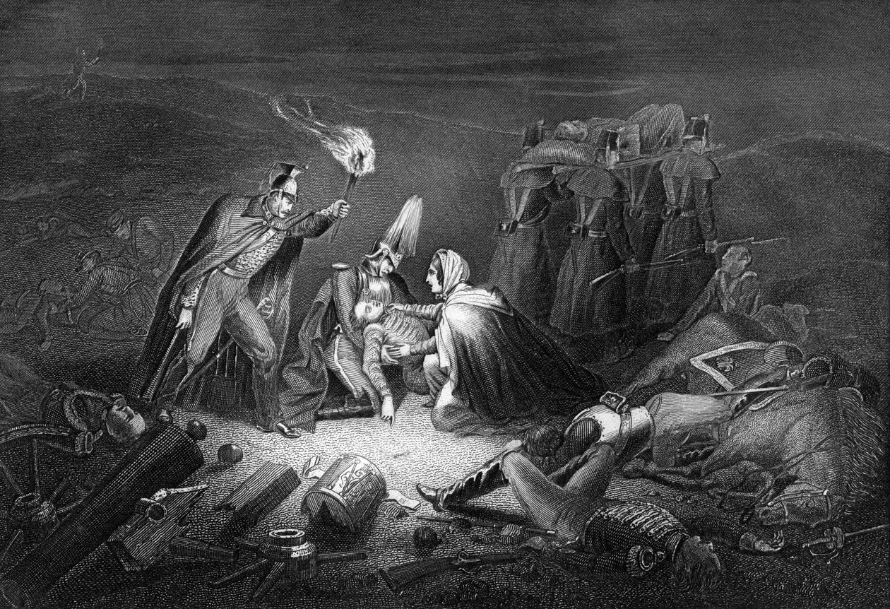 El campo de batalla del Alma, noche después de la batalla, 1854 1857 de Daniel John Pound