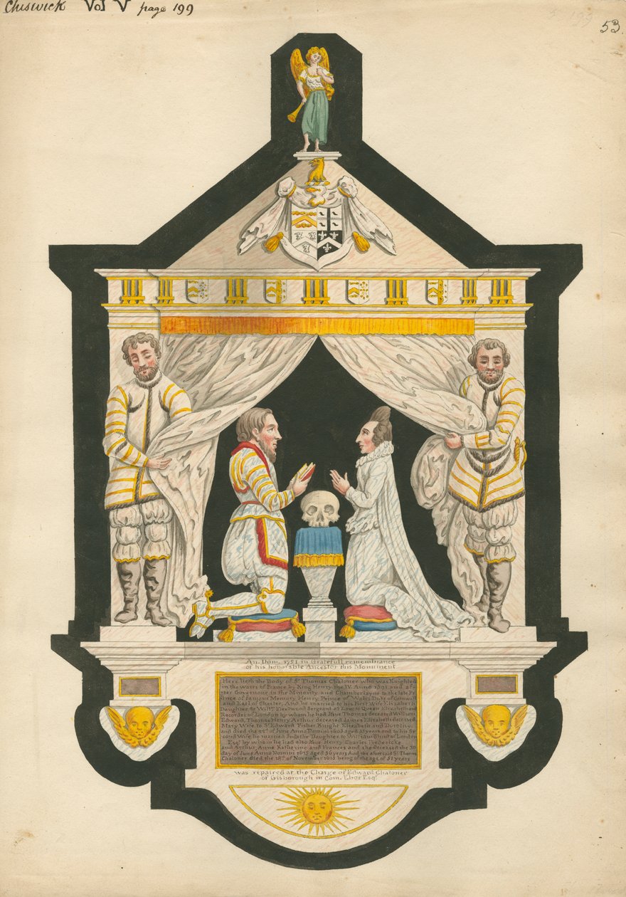 Monumento a Sir Thomas Chaloner de Daniel Lysons