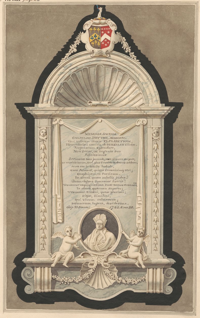 Monumento a William Smith de la iglesia de Cranford de Daniel Lysons