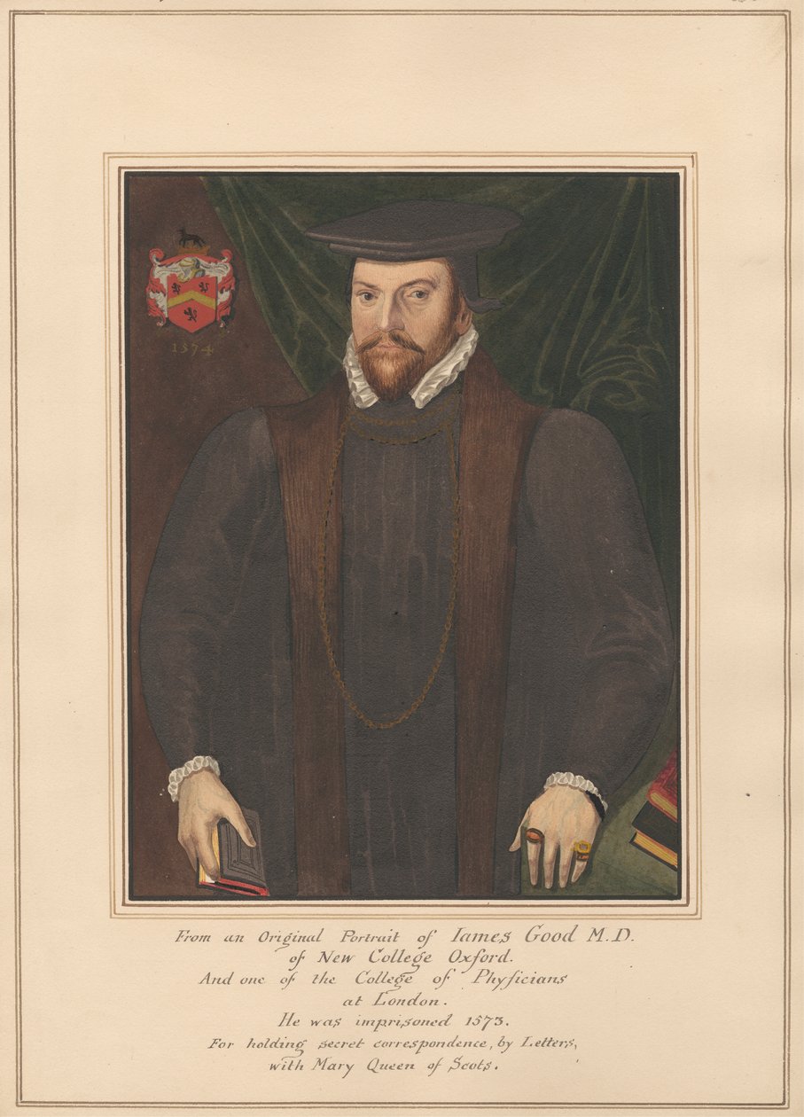 Retrato del Dr. James Good, del New College de Oxford de Daniel Lysons