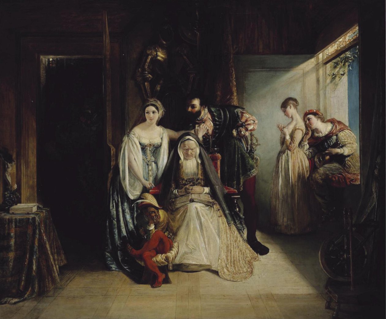 Francisco I y Diana de Poitiers de Daniel Maclise