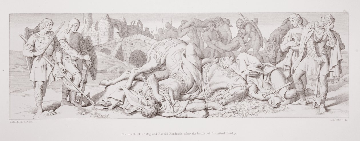 La muerte de Tostig y Harold Hardrada después de la Batalla de Stamford Bridge, de 