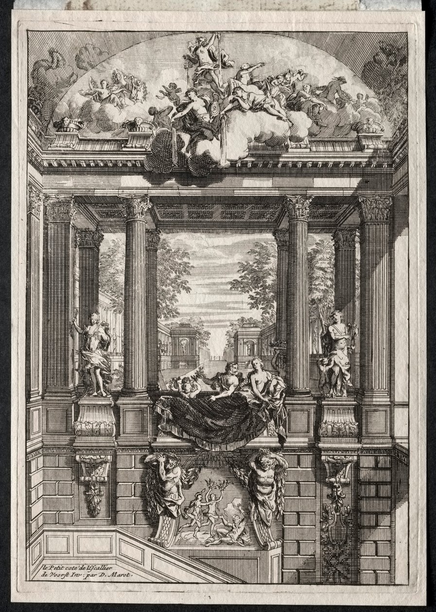 Escalera en el Palacio de Voorst en Holanda de Daniel Marot