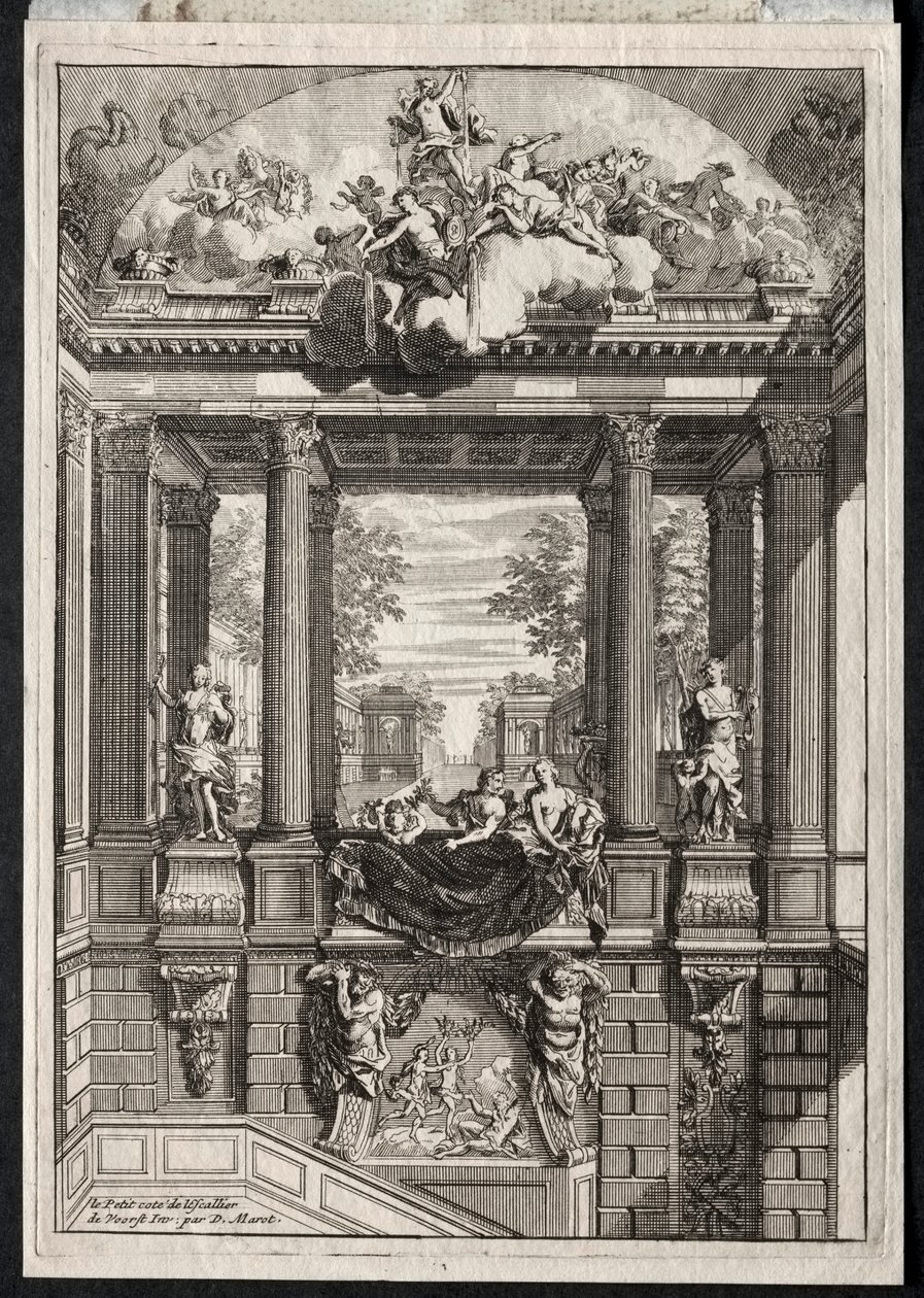Staircase at the Palace of Voorst in Holland de Daniel Marot
