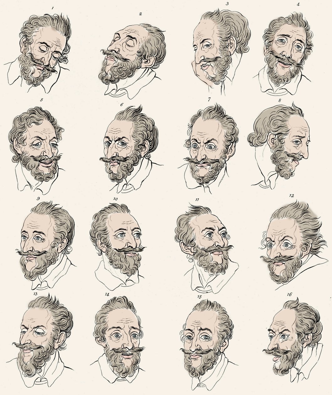 Rey Enrique IV de Francia (1553-1610) en “Essays on physiognomy, designed to promote the knowledge and the love of mankind” John Caspar LAVATER - Grabado después de Daniel Chodowiecki de Daniel Nikolaus (after) Chodowiecki