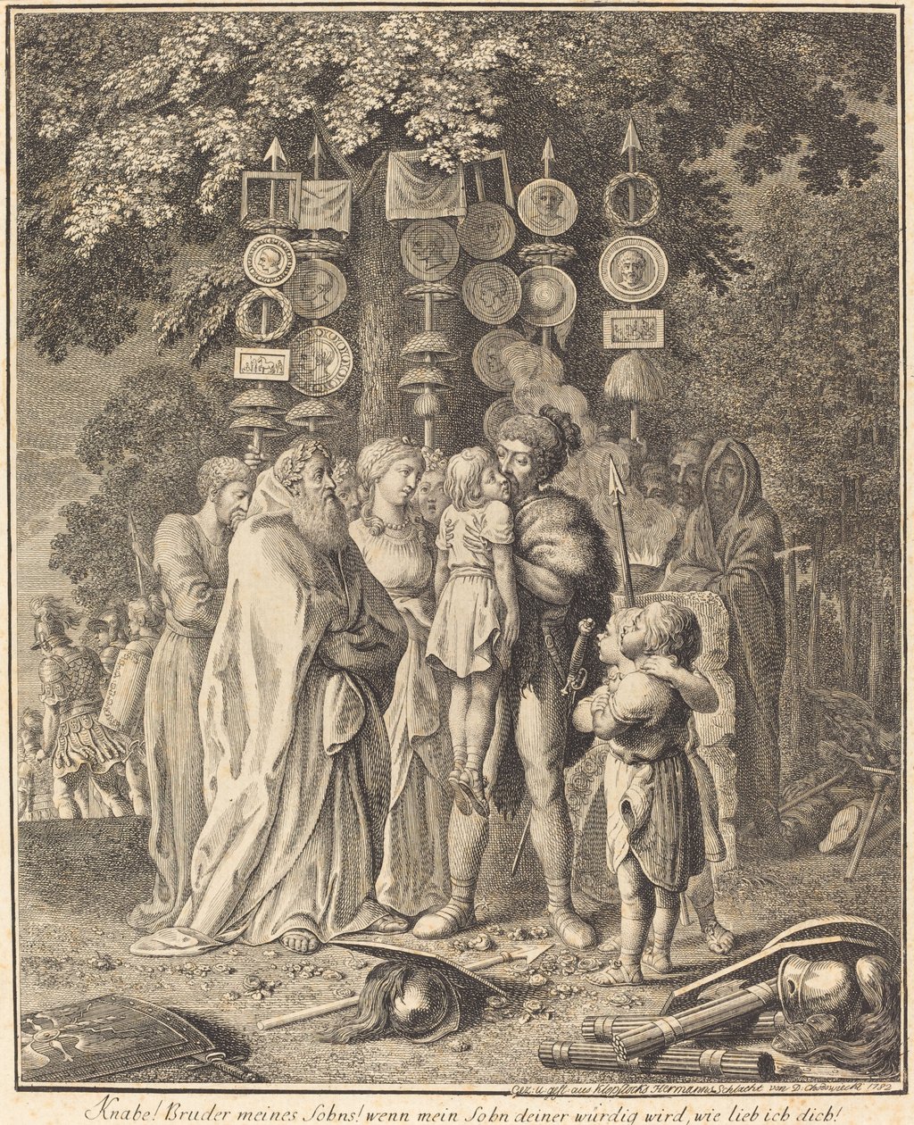 Antiguos teutones de Daniel Nikolaus Chodowiecki