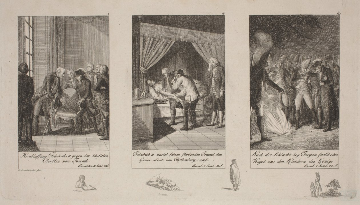 Anécdotas del Rey Federico II de Daniel Nikolaus Chodowiecki