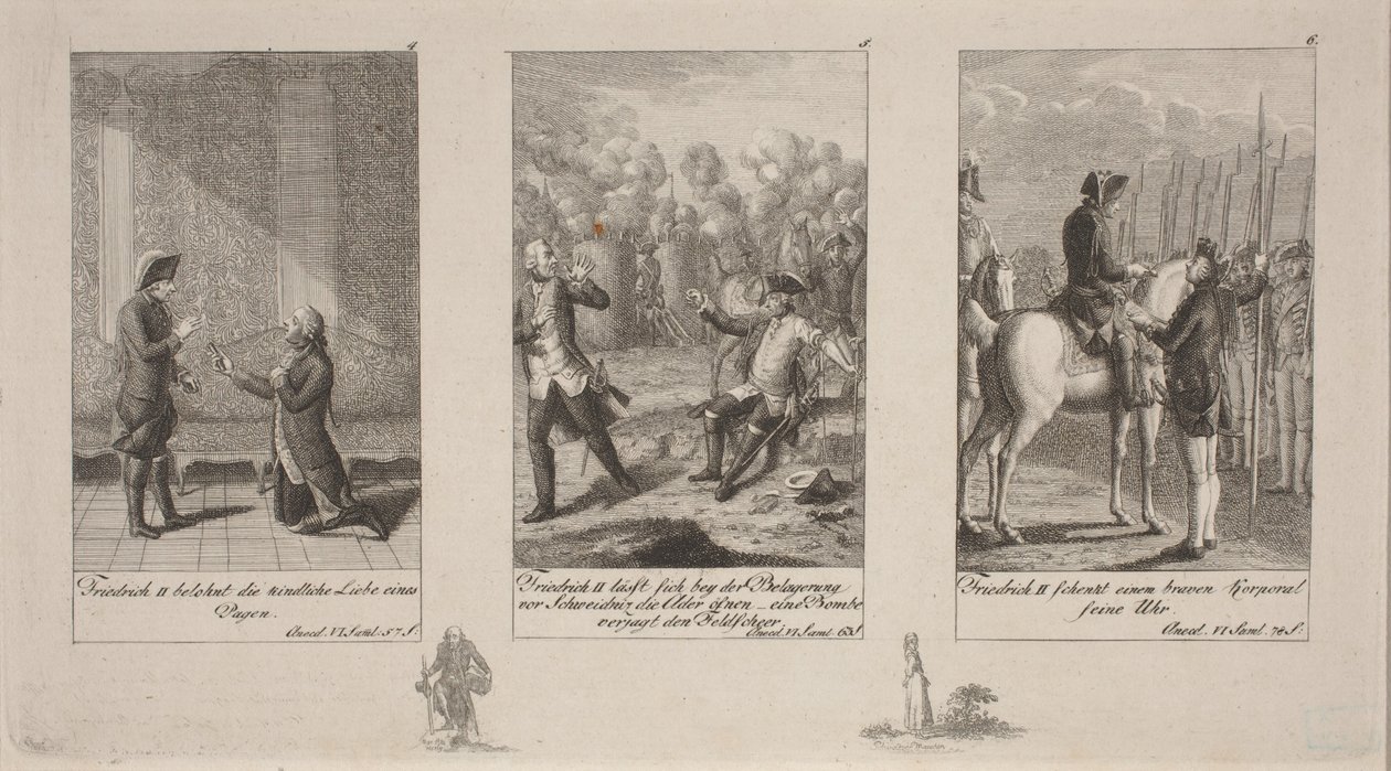 Anécdotas del Rey Federico II de Daniel Nikolaus Chodowiecki