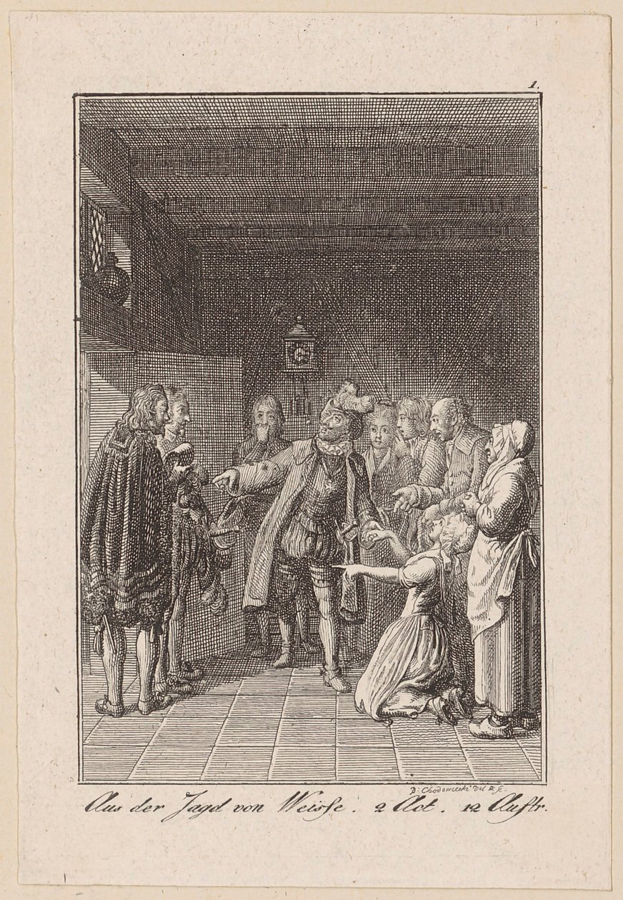 De la caza de Weisse de Daniel Nikolaus Chodowiecki