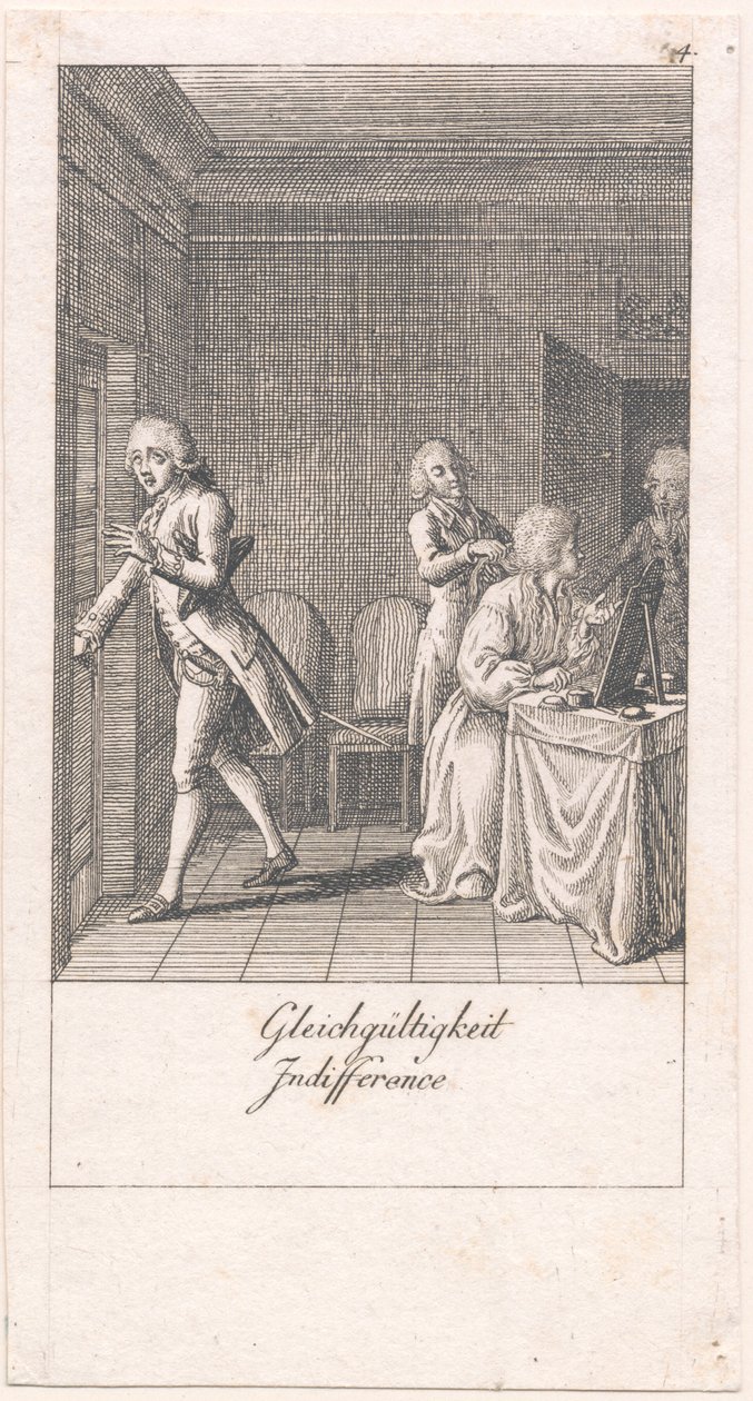 Motivos para el matrimonio y sus consecuencias. Bl. 4 de Daniel Nikolaus Chodowiecki