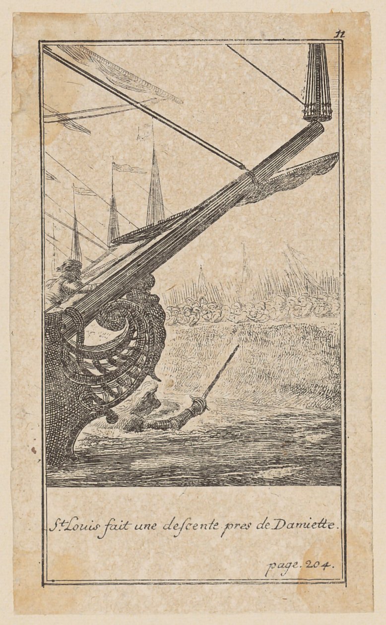 Hoja 11 de la «Historie de Croïsades», de Joh. Christoph Mayer de Daniel Nikolaus Chodowiecki