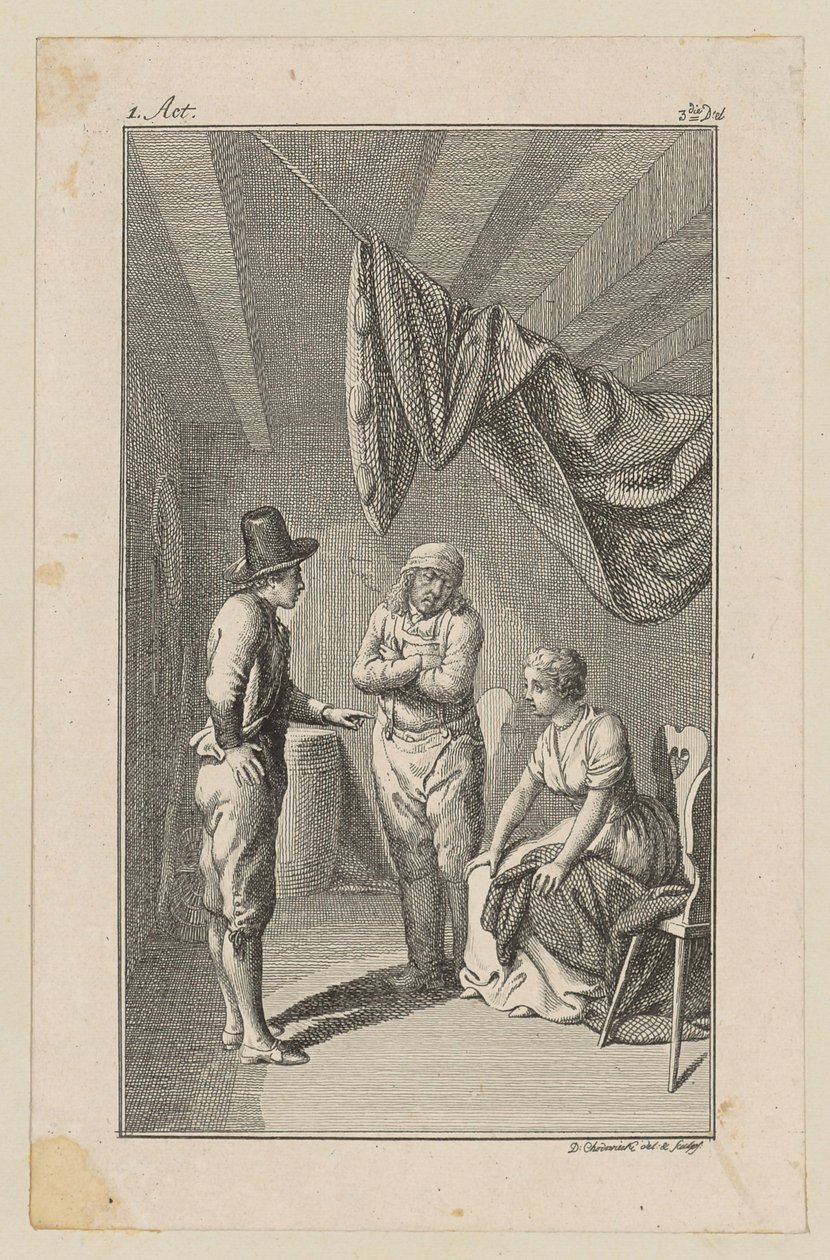 Hoja 1 de «Fischer», de Ewald de Daniel Nikolaus Chodowiecki
