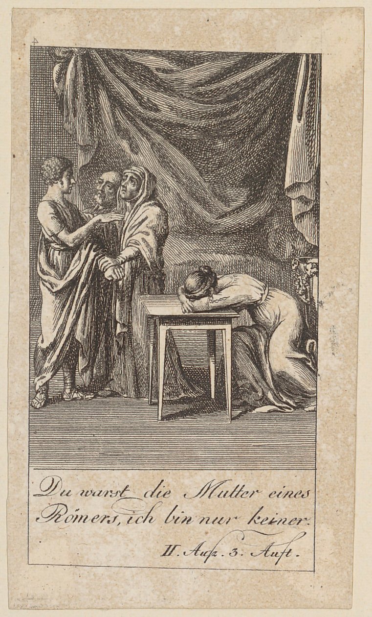 Lámina 4 para «Coriolano» de Shakespeare de Daniel Nikolaus Chodowiecki
