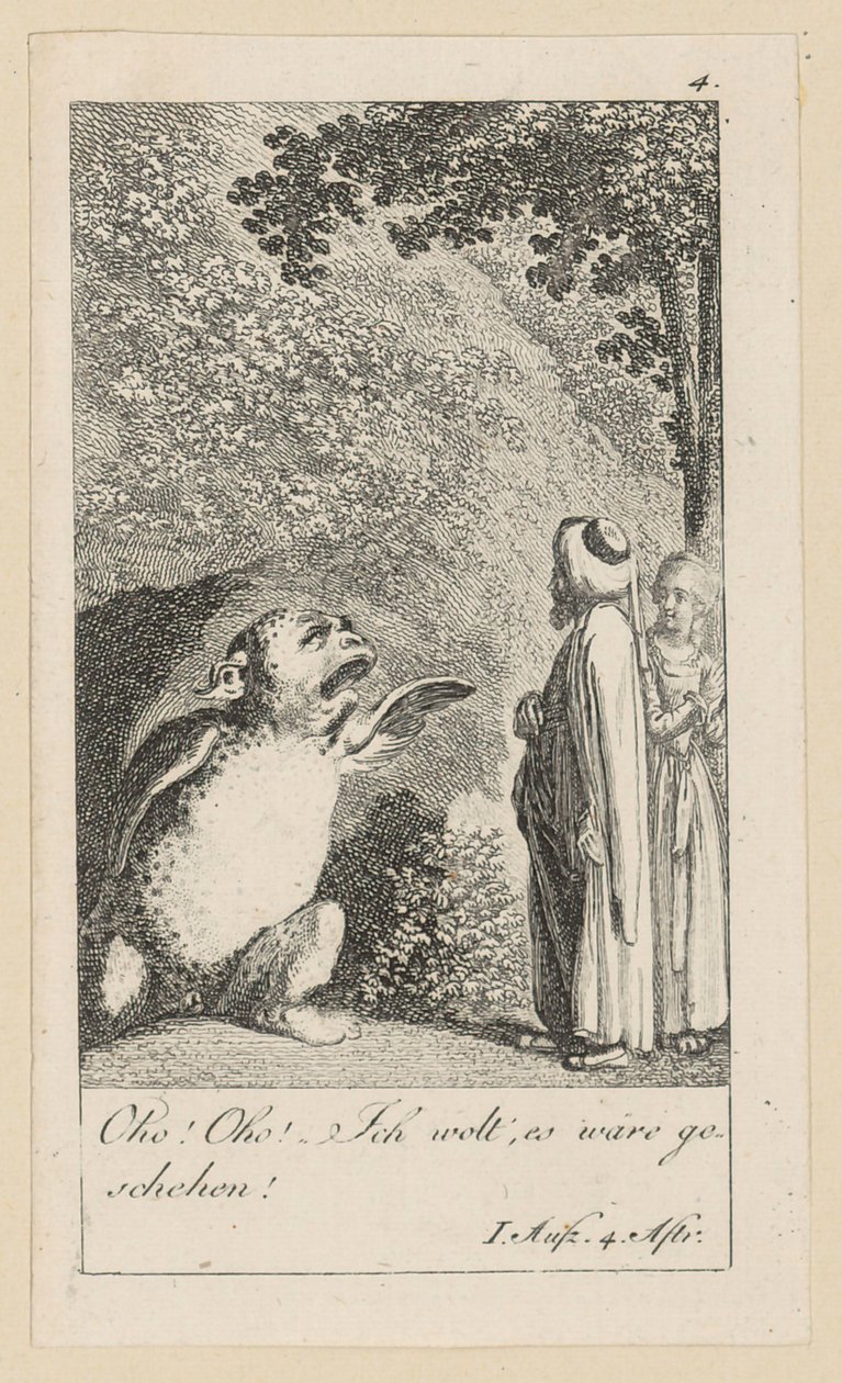 Lámina 4 para «La tempestad» de Shakespeare de Daniel Nikolaus Chodowiecki